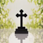 Traditional Christian Granite Cross Memorial