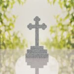Traditional Christian Granite Cross Memorial