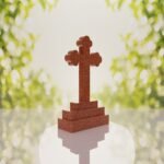 Traditional Christian Granite Cross Memorial