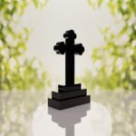 Traditional Christian Granite Cross Memorial