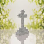Traditional Christian Granite Cross Memorial