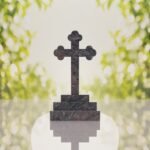 Traditional Christian Granite Cross Memorial