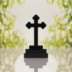 Traditional Christian Granite Cross Memorial