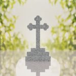 Traditional Christian Granite Cross Memorial