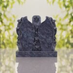 Companion Jewish Granite Headstone with Calla Lilies