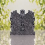 Companion Jewish Granite Headstone with Calla Lilies