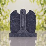 Companion Jewish Granite Headstone with Calla Lilies