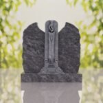 Companion Jewish Granite Headstone with Calla Lilies