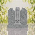 Companion Jewish Granite Headstone with Calla Lilies