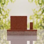 Classic Slant Granite Headstone with Vase