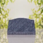 Serpentine Top Slant Granite Headstone