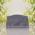 Serpentine Top Slant Granite Headstone