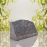 Serpentine Top Slant Granite Headstone
