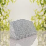Serpentine Top Slant Granite Headstone