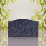 Serpentine Top Slant Granite Headstone