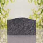 Serpentine Top Slant Granite Headstone