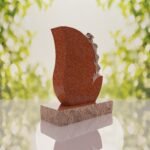 Rose Teardrop Headstone