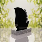 Rose Teardrop Headstone