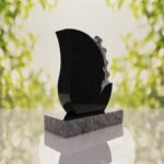 Rose Teardrop Headstone