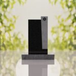 Modern Jewish Granite Memorial Headstone