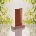 Modern Jewish Granite Memorial Headstone