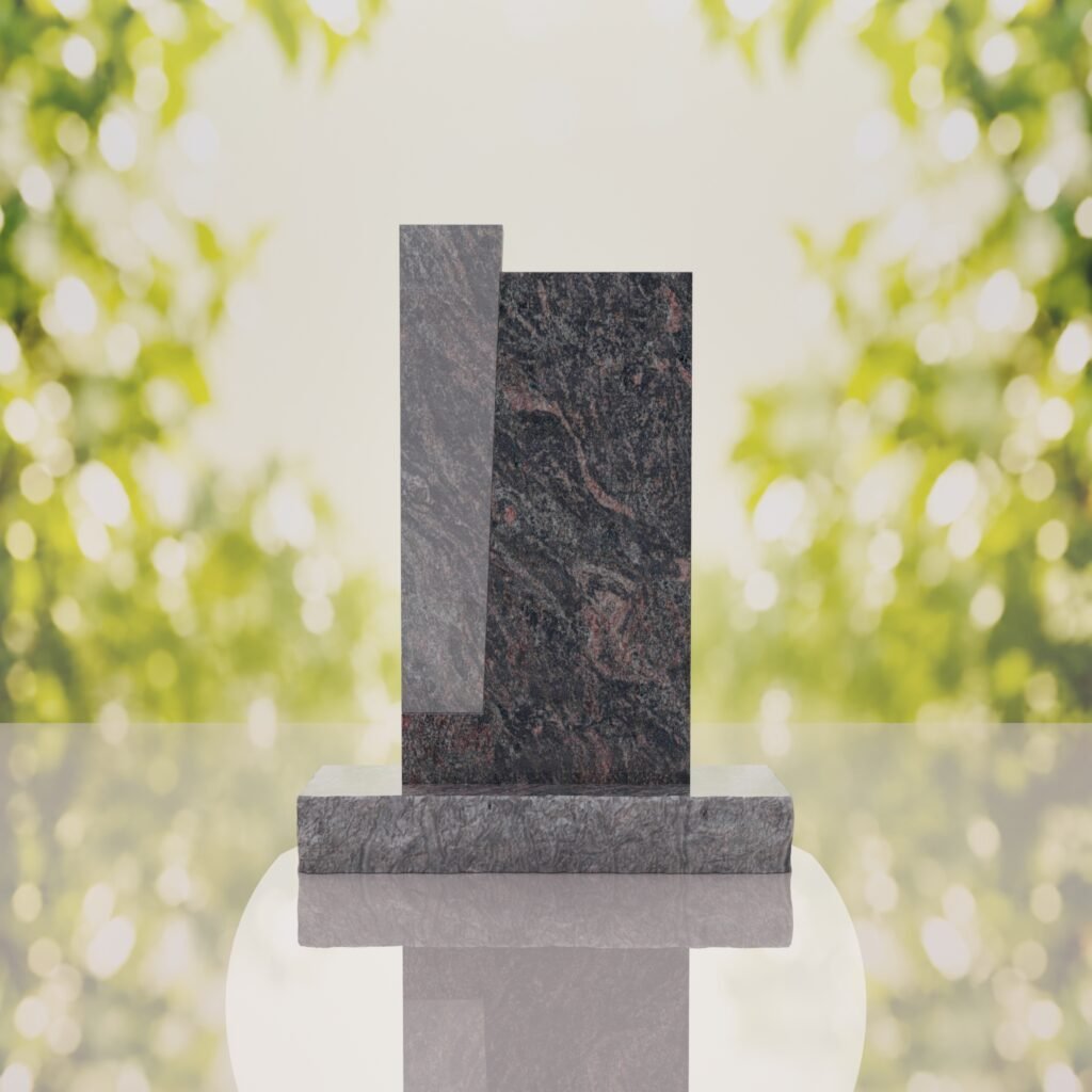 Modern Jewish Granite Memorial Headstone
