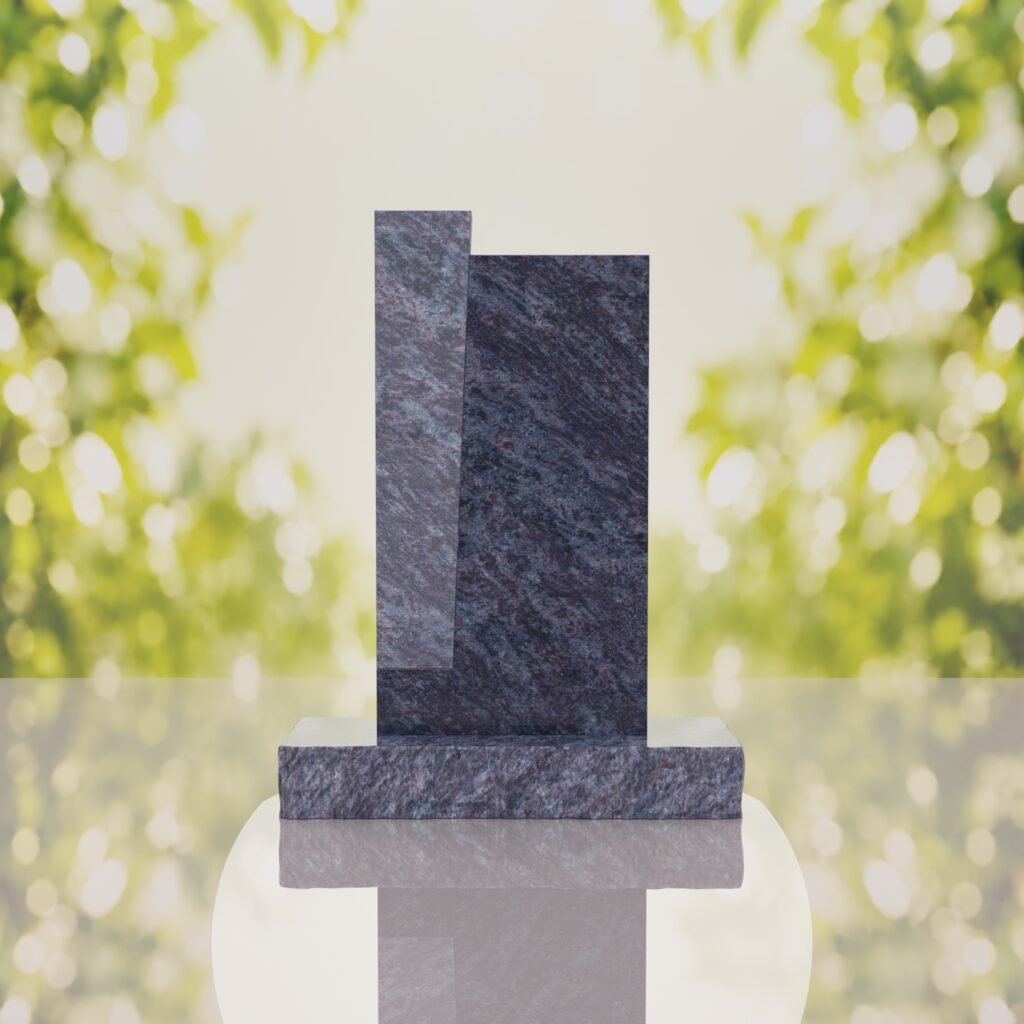 Modern Jewish Granite Memorial Headstone