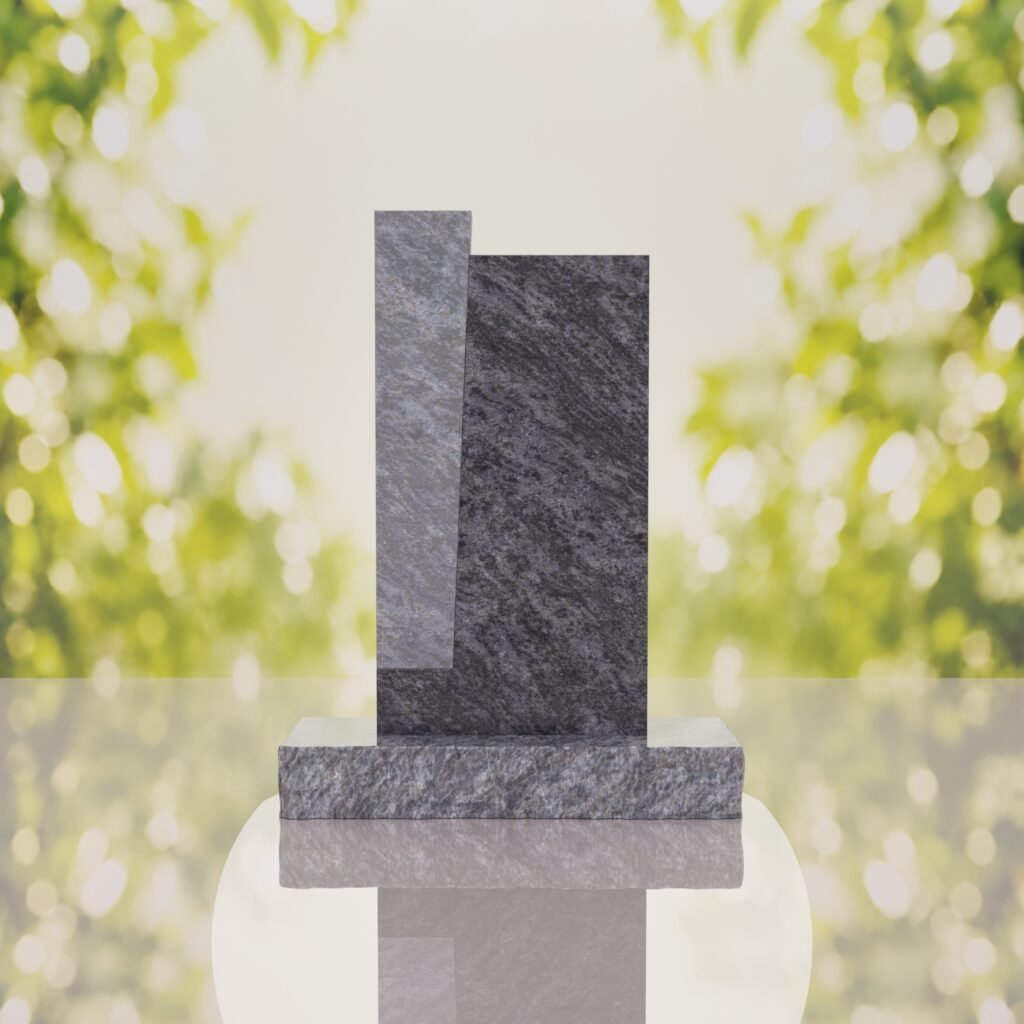 Modern Jewish Granite Memorial Headstone