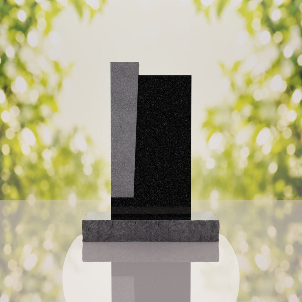 Modern Jewish Granite Memorial Headstone