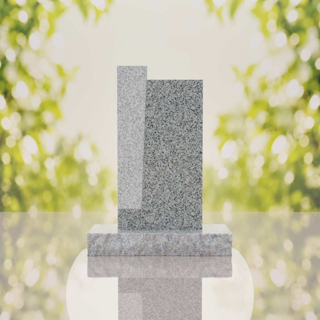 Modern Jewish Granite Memorial Headstone