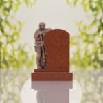 Standing Soldier Granite Memorial Headstone