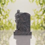 Standing Soldier Granite Memorial Headstone