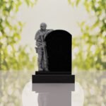 Standing Soldier Granite Memorial Headstone