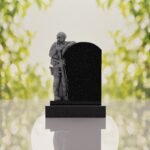 Standing Soldier Granite Memorial Headstone