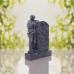 Standing Soldier Granite Memorial Headstone