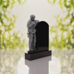 Standing Soldier Granite Memorial Headstone
