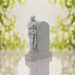 Standing Soldier Granite Memorial Headstone
