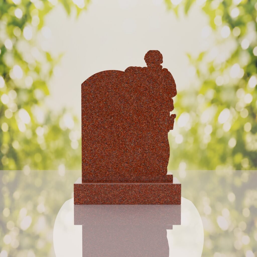 Standing Soldier Granite Memorial Headstone