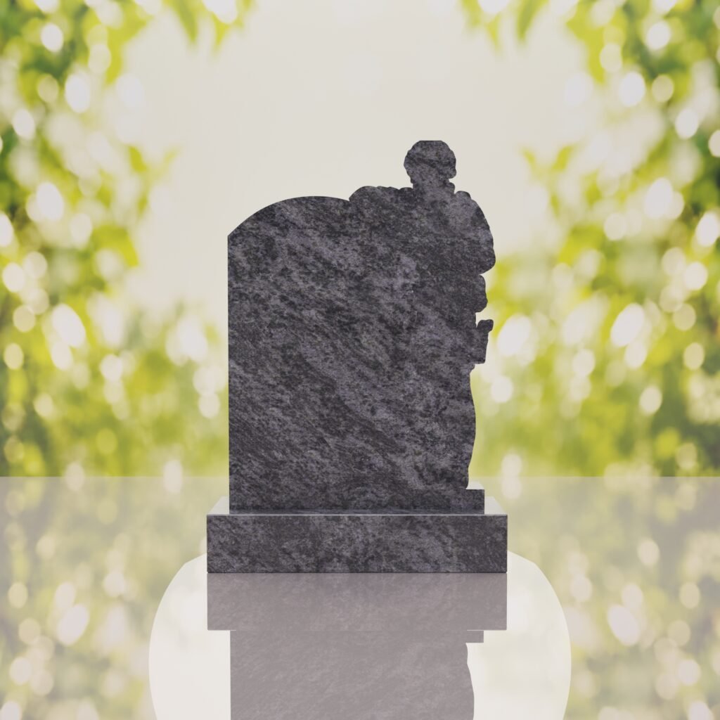 Standing Soldier Granite Memorial Headstone