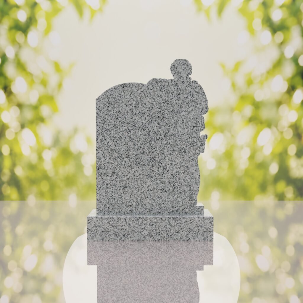 Standing Soldier Granite Memorial Headstone