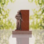 Guardian Soldier Granite Memorial Headstone