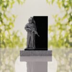 Guardian Soldier Granite Memorial Headstone