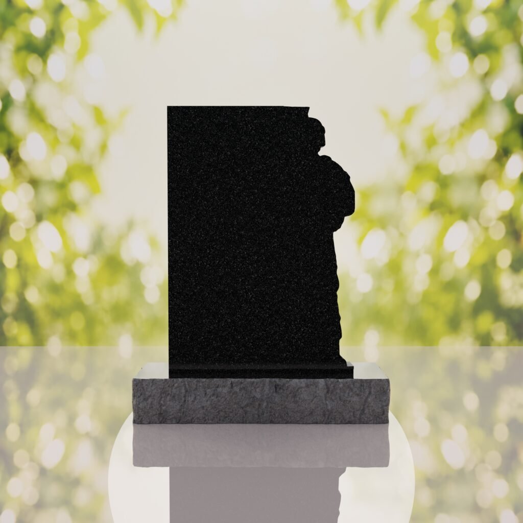 Guardian Soldier Granite Memorial Headstone