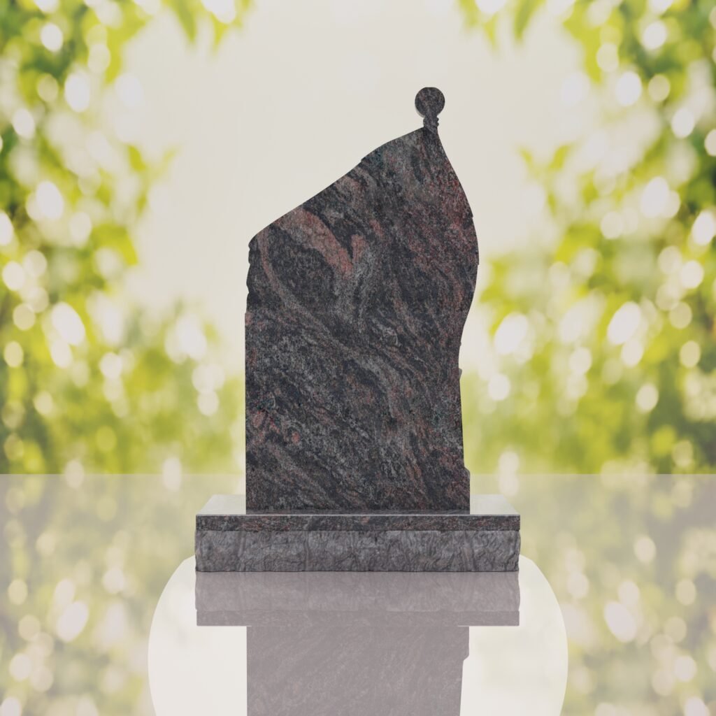 Patriotic Soldier Granite Memorial Headstone