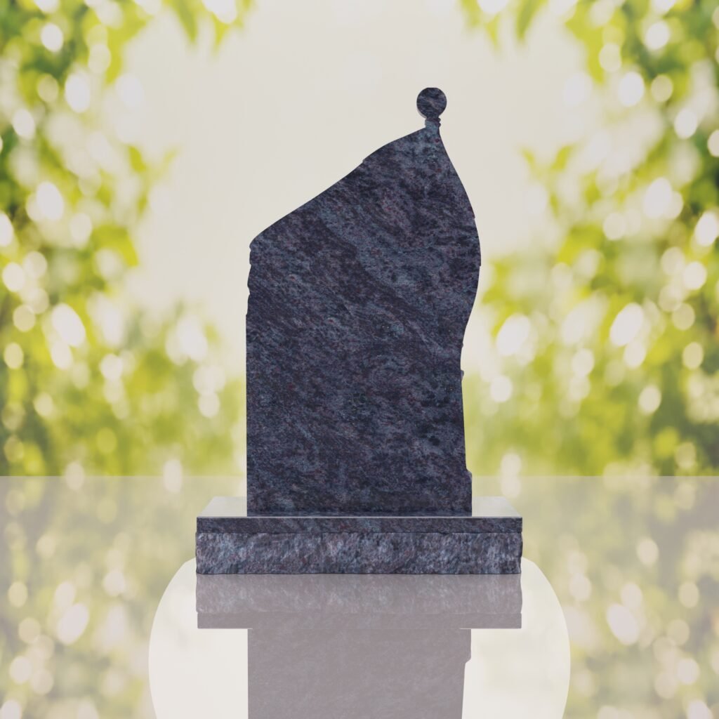 Patriotic Soldier Granite Memorial Headstone