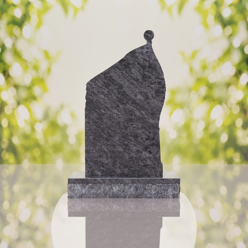 Patriotic Soldier Granite Memorial Headstone