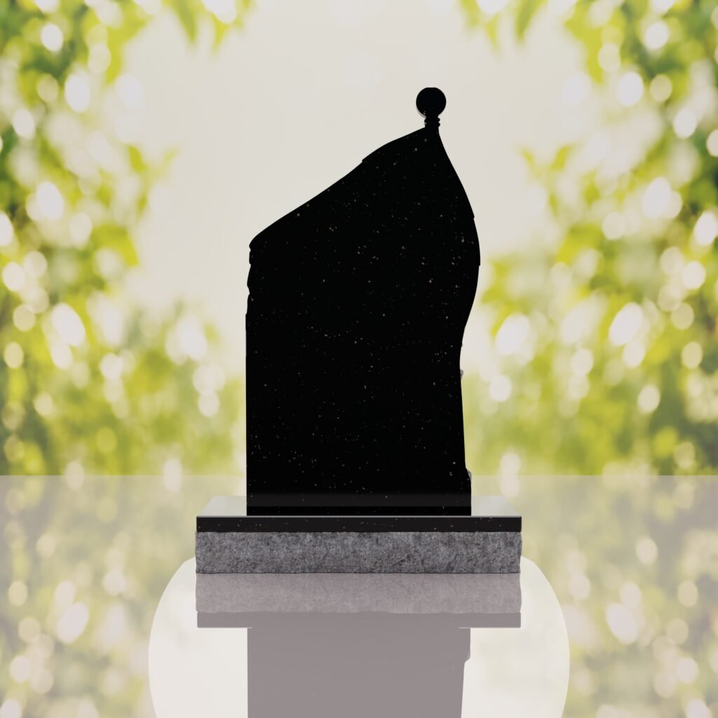 Patriotic Soldier Granite Memorial Headstone