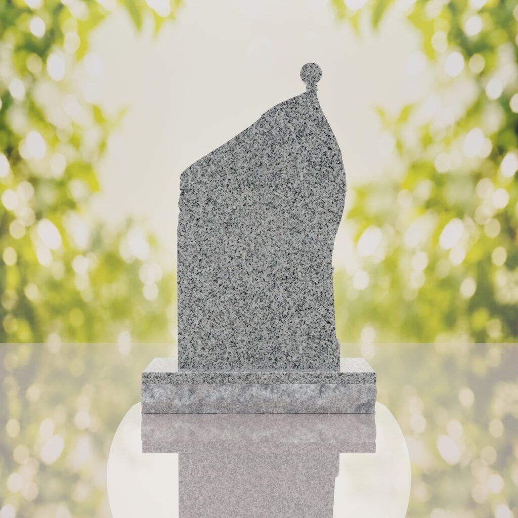 Patriotic Soldier Granite Memorial Headstone
