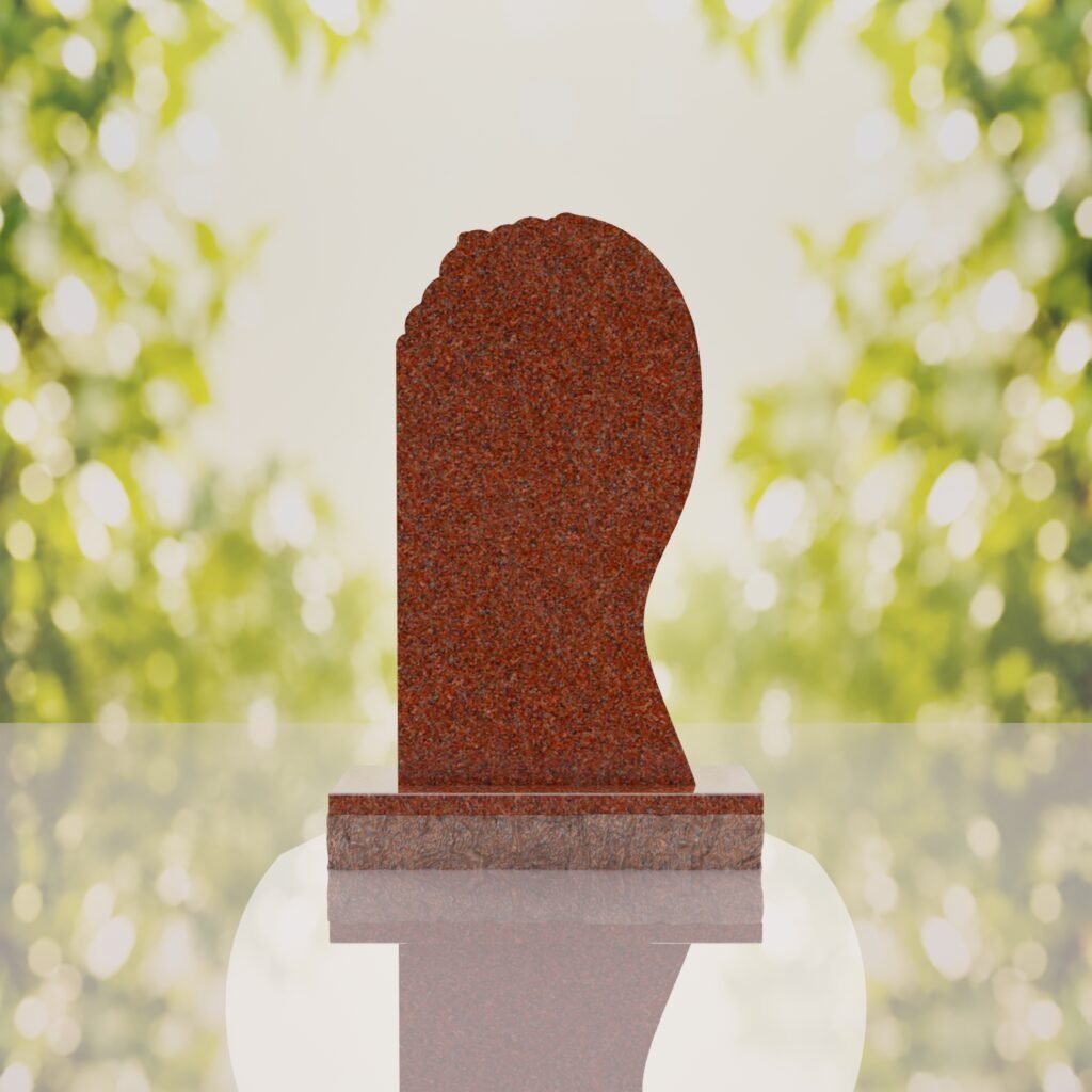 Shooting Star Granite Memorial Headstone
