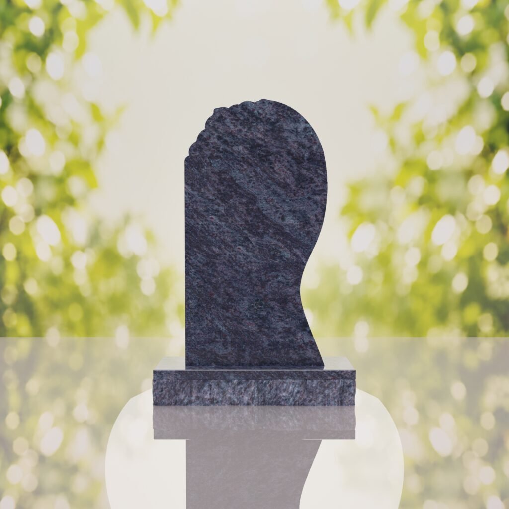 Shooting Star Granite Memorial Headstone